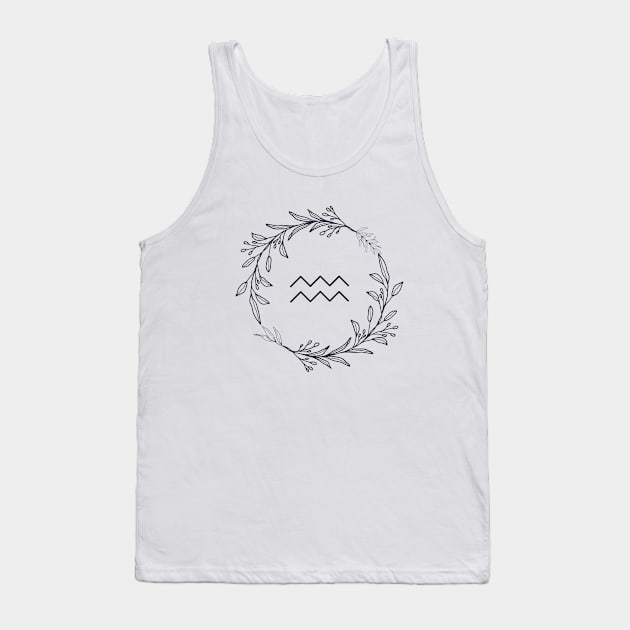 Aquarius Sign Tank Top by TheSoldierOfFortune